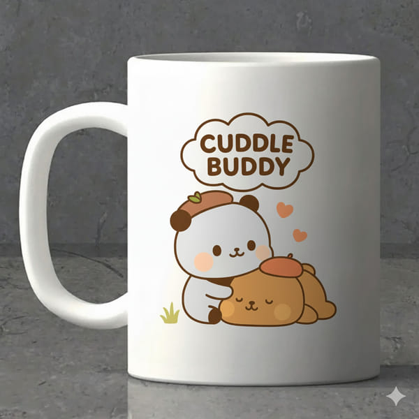 IGP Cuddle Buddy Coffee Mug - 300 ml Capacity, Durable Ceramic Mug for Tea, Coffee, and Beverages -