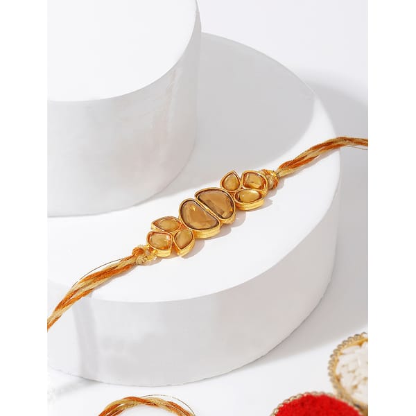 IGP Golden Kundan Rakhi