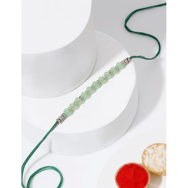 IGP Green Beads Rakhi