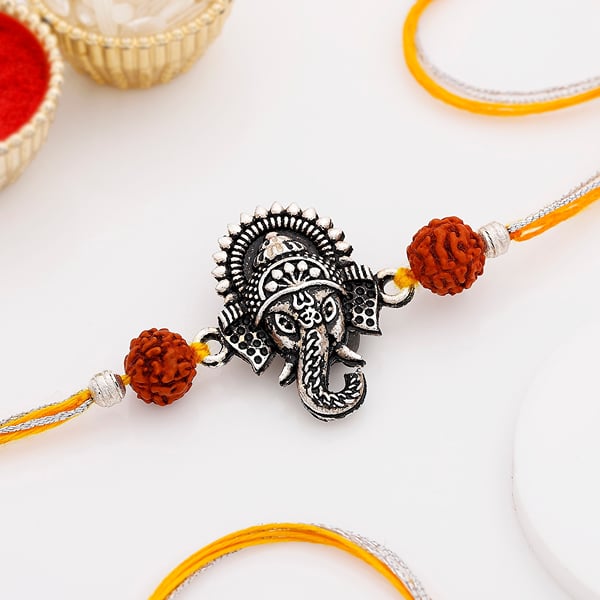 IGP Oxidized Ganesha rakhi