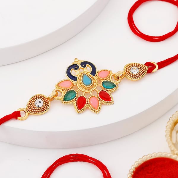 IGP Peacock Rakhi - Graceful and Festive