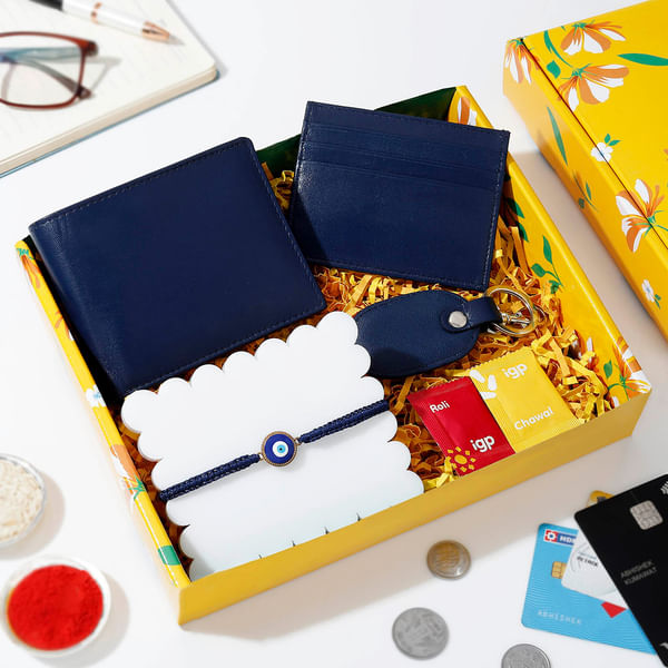 IGP Rakhi Hamper with Leather Accessories