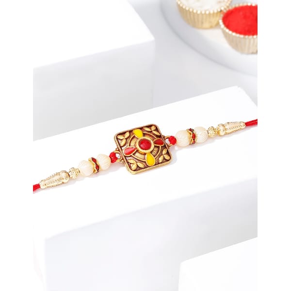 IGP Red and Yellow Blisfull Rakhi