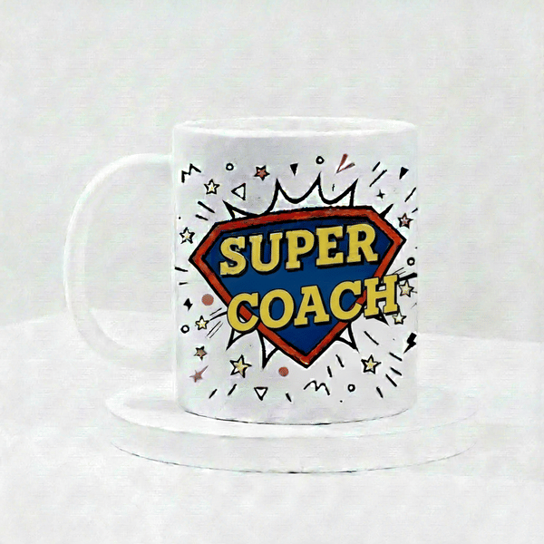 IGP Super Coach Ceramic Coffee Mug - 300 ml Cheerful Gift Mug for Coach| Durable Ceramic, Vibrant Pr