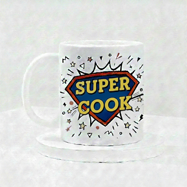 IGP Super Cook Ceramic Coffee Mug - 300 ml Cheerful Gift Mug for Cook| Durable Ceramic, Vibrant Prin