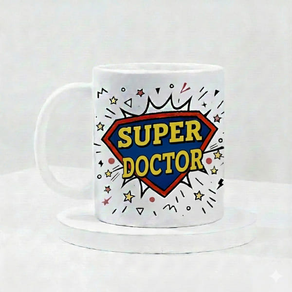 IGP Super Doctor Ceramic Coffee Mug - 300 ml Cheerful Gift Mug fo rDoctor | Durable Ceramic, Vibrant