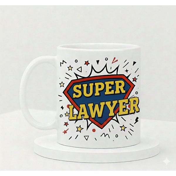 IGP Super Lawyer Ceramic Coffee Mug - 300 ml Cheerful Gift Mug for Lawyer| Durable Ceramic, Vibrant 