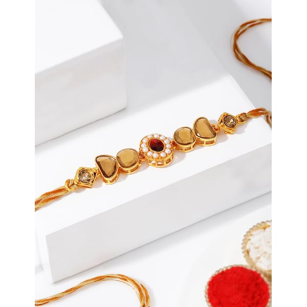 IGP Traditional Kundan Polki Rakhi