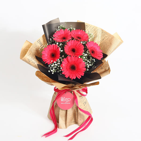 IGP Vivid Gerberas Bouquet