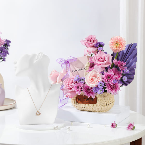IGP x Palmonas Pendant & Blooms Arrangement
