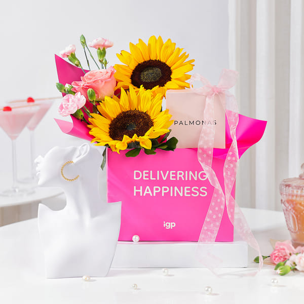 IGP x Palmonas - Sunshine Blooms & Arc Earrings Gift