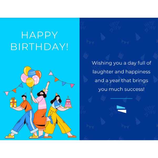 Ilumina technology-Birthday Greeting Card