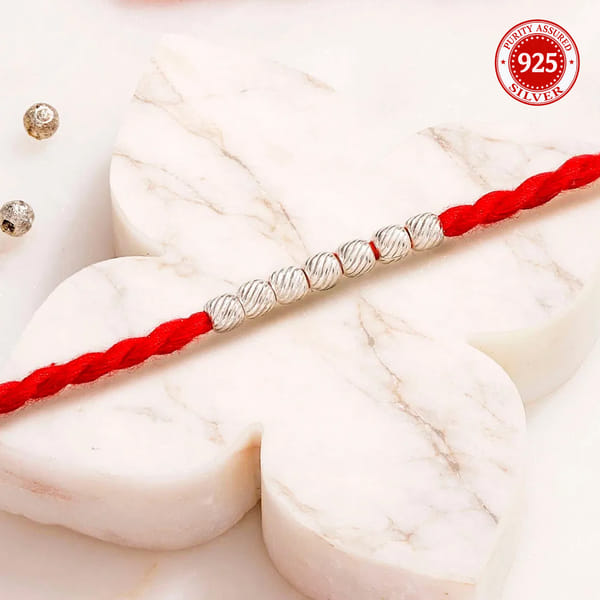 Infinite Bond 925 Silver Rakhi with Certificate of Authenticity
