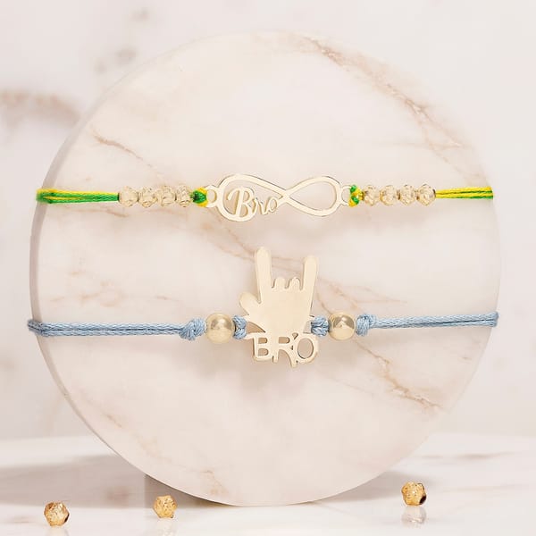 Infinity and Yoo Bro Rakhi - Set of 2