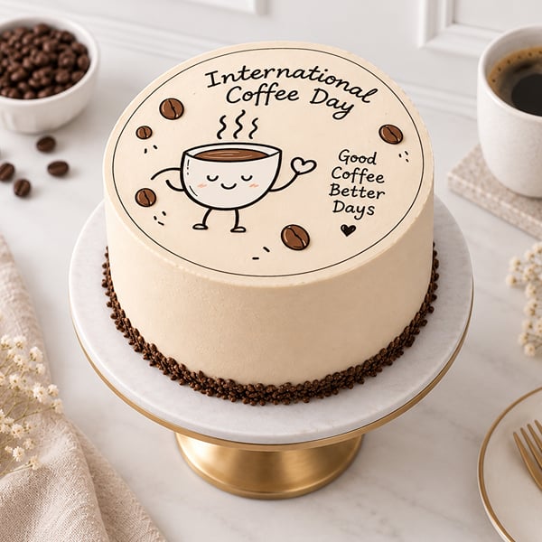 International Coffee Day Bento Cake