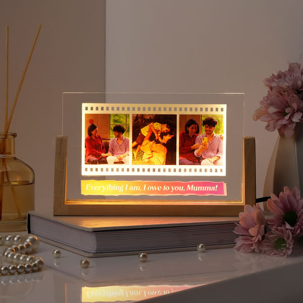 Irreplaceable Bond Personalized LED Wooden Frame For Mom
