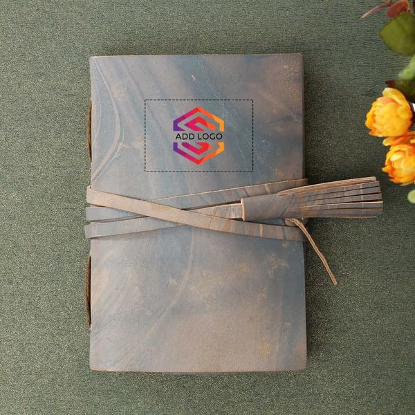 Journal with Belt Closure - Customized with Logo
