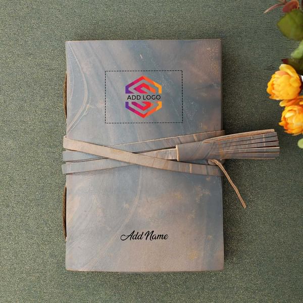 Journal with Belt Closure - Customized with Logo and Name