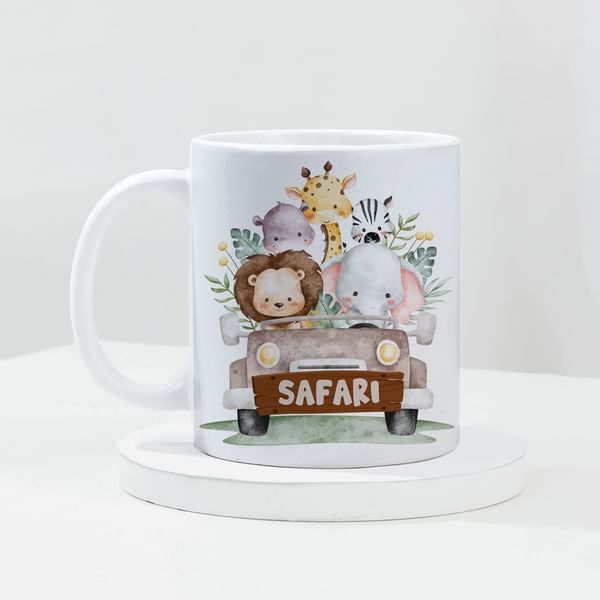 Jungle Safari White Mug