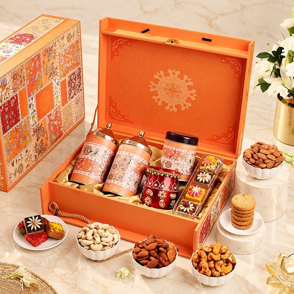 Karwa Chauth Sweets & Dry Fruits Hamper
