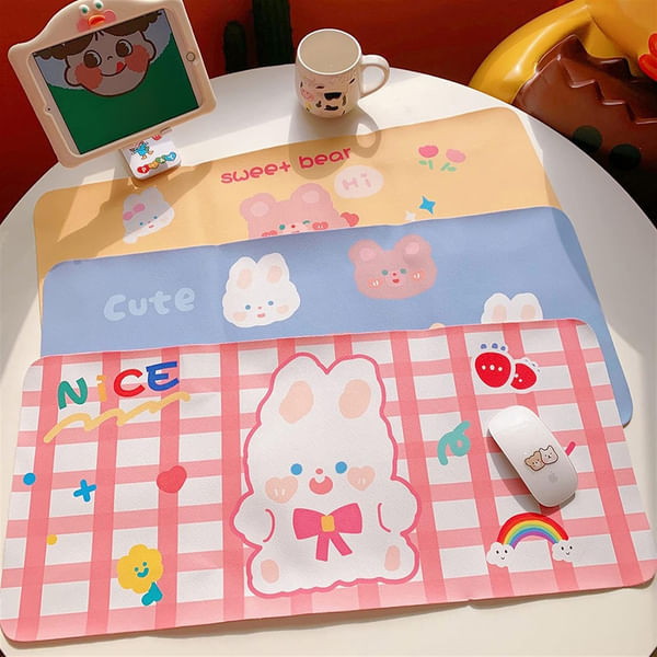 Kawaii Desk Mat - Cute Prints - Assorted - Single Piece