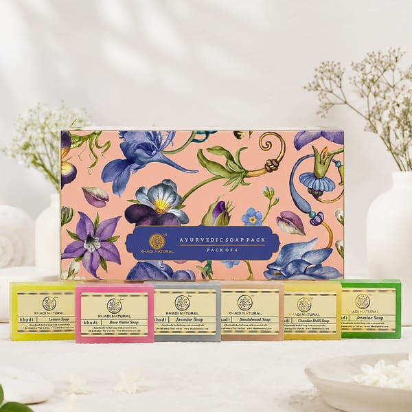 Khadi Natural Ayurvedic Soap - Pack of 6