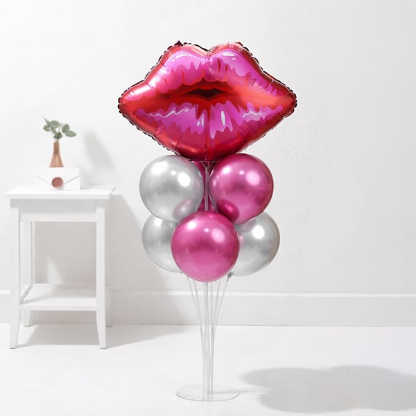KISS Foil Balloon Bouquet Stand