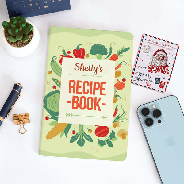 Kitchen Chronicles Personalized Recipe Notebook Christmas Gift