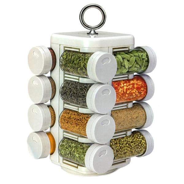 Kitchen Mate Revolving Spice Racks - 16 Jar Unit