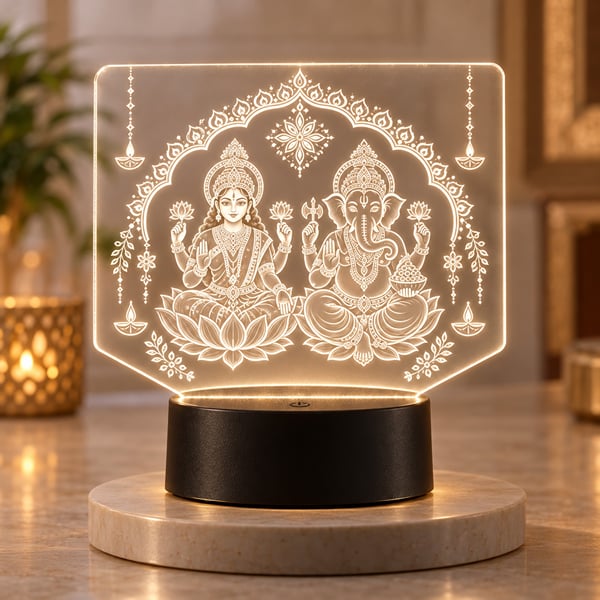 Lakshmi Ganesha Diwali LED Lamp