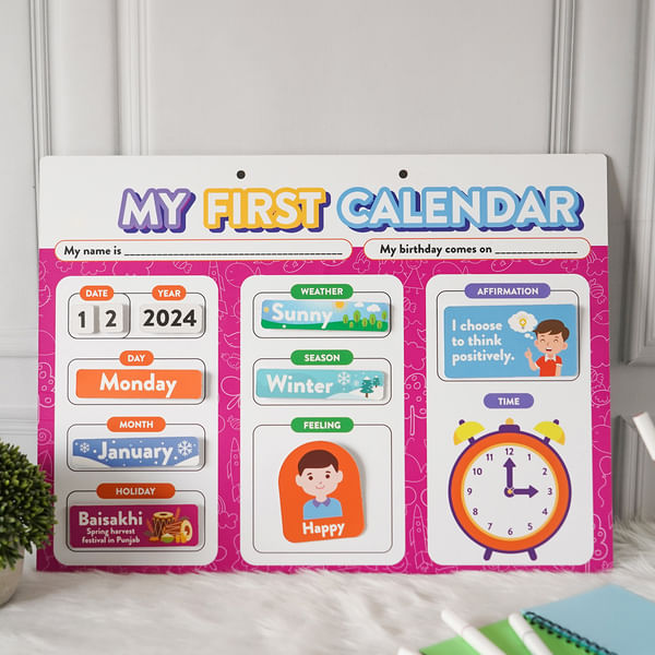 Learn And Explore Home Calendar For Kids