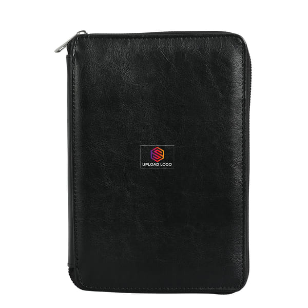 Leather Zipper Organizer with Documents Pocket