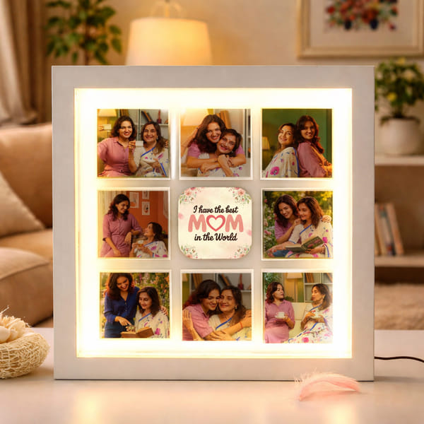 LED Personalized Best Mom Photo Frame