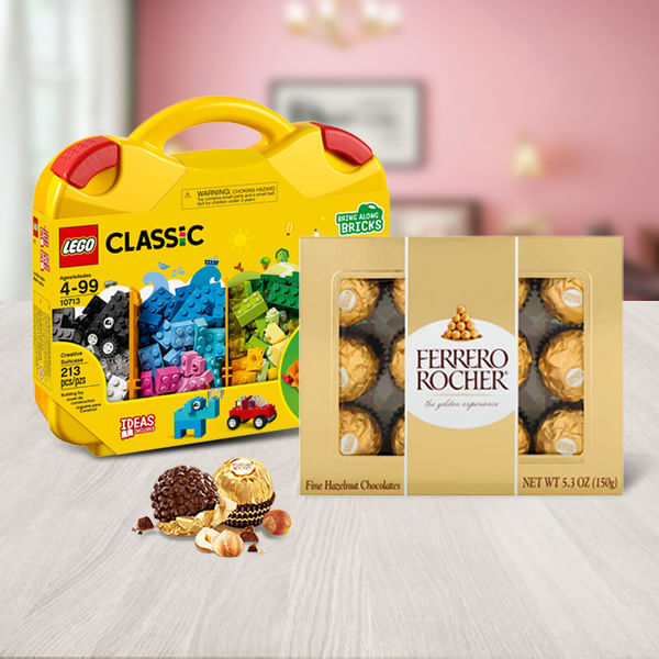 LEGO Creative Suitcase and ferrero