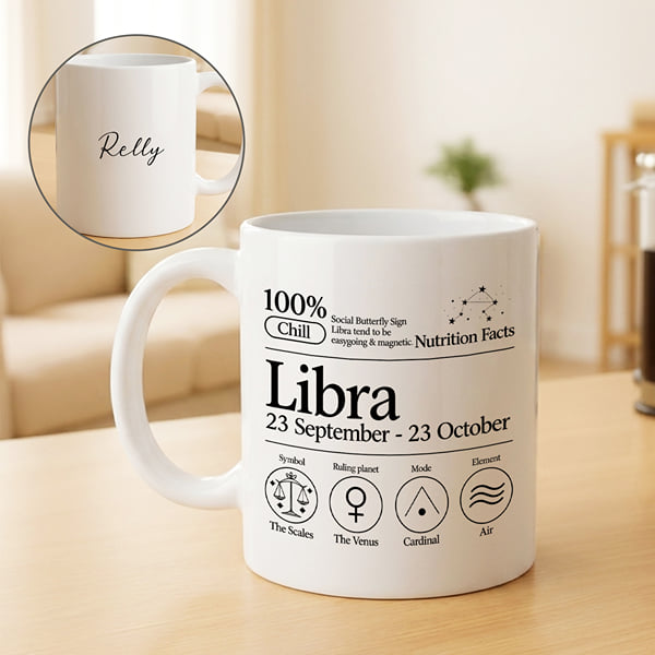 Libra Facts Personalized Mug