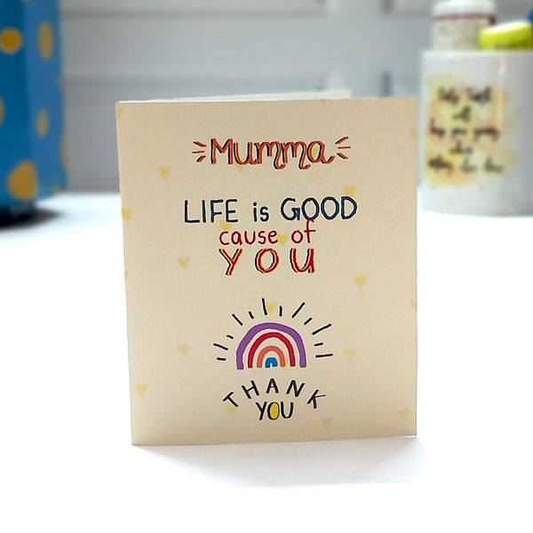 Life is Good Greeting Card For Mom