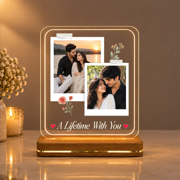 Lifetime with You Personalized LED Lamp