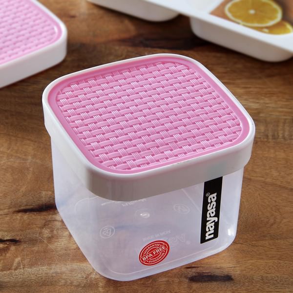 Light Pink Square Container