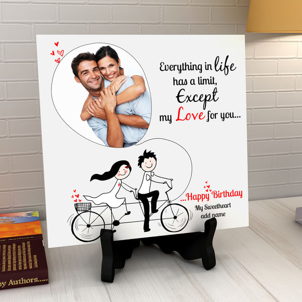 Limitless Love Personalized Birthday Tile