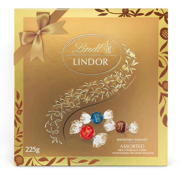 Lindt Lindor Assorted Chocolate Festive Gift Box- 225g