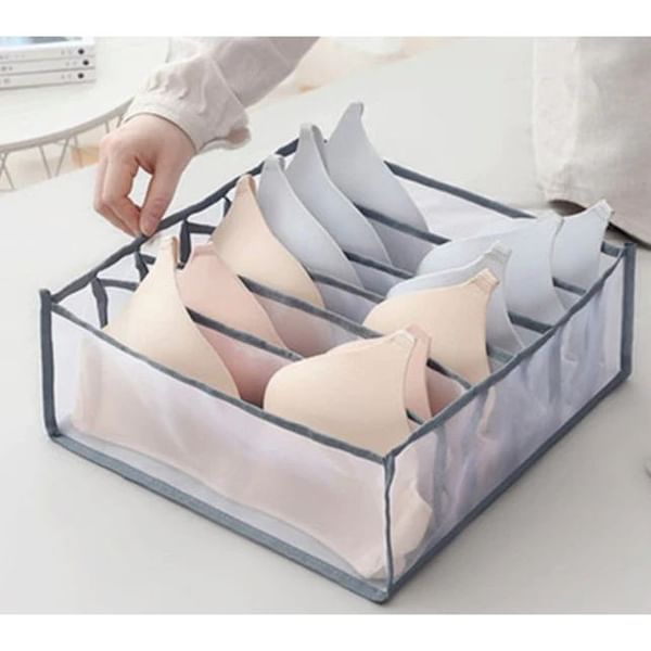 Lingerie Organizer - Rectangle - 6 Compartment - Single Piece