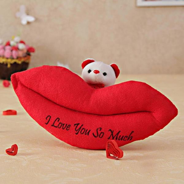Lips Teddy Soft Toy