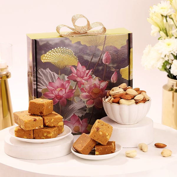 Lotus Charm Mithai Diwali Hamper