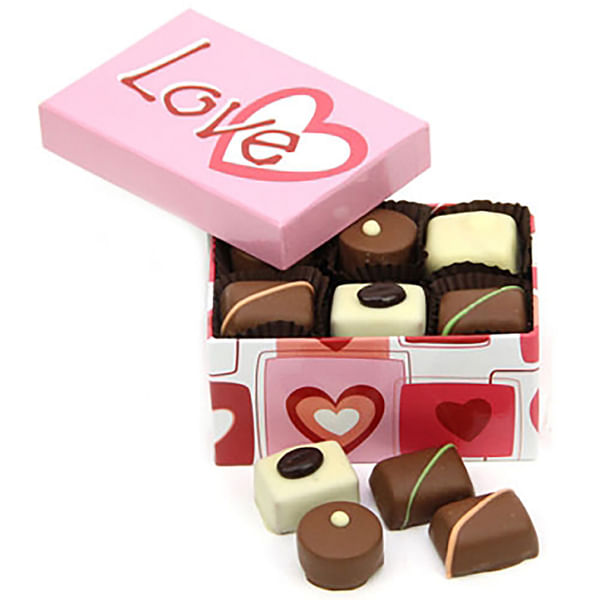 LOVE HEARTS MIXED CHOCOLATE BOX