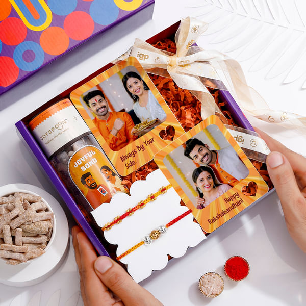 Love Knots Personalized Rakhi Hamper