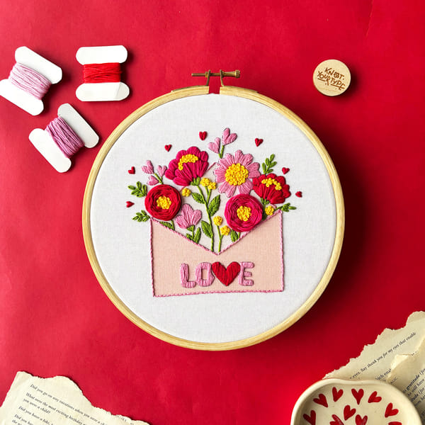 Love Letter DIY Embroidery Kit