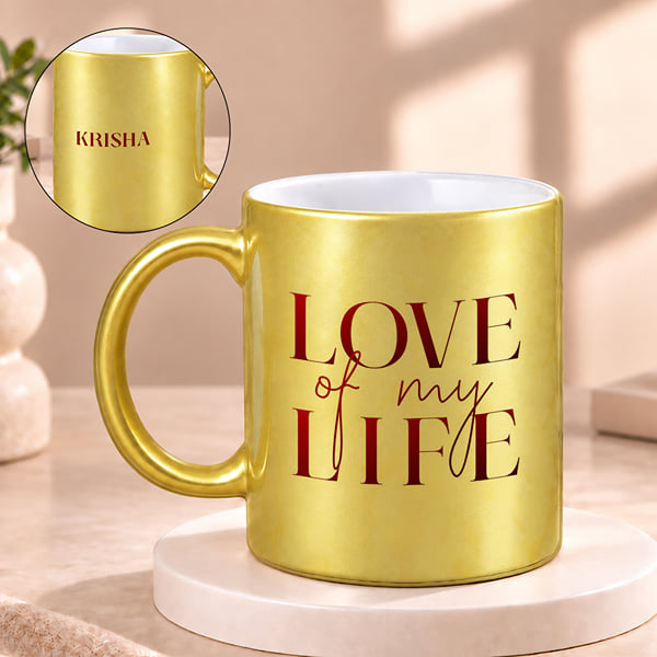 Love of My Life Personalized Karwa Chauth Mug