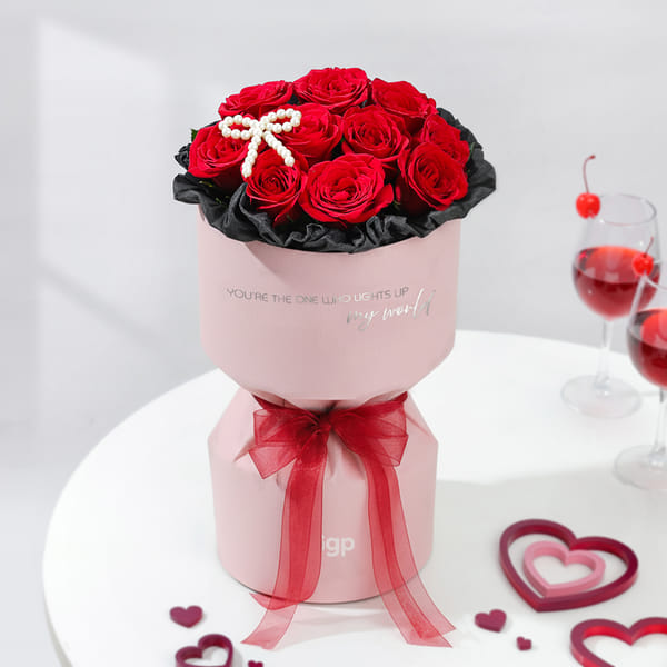 Love Of Pearls Valentines Day Bouquet