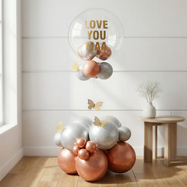 Love You Maa Balloon Arrangement