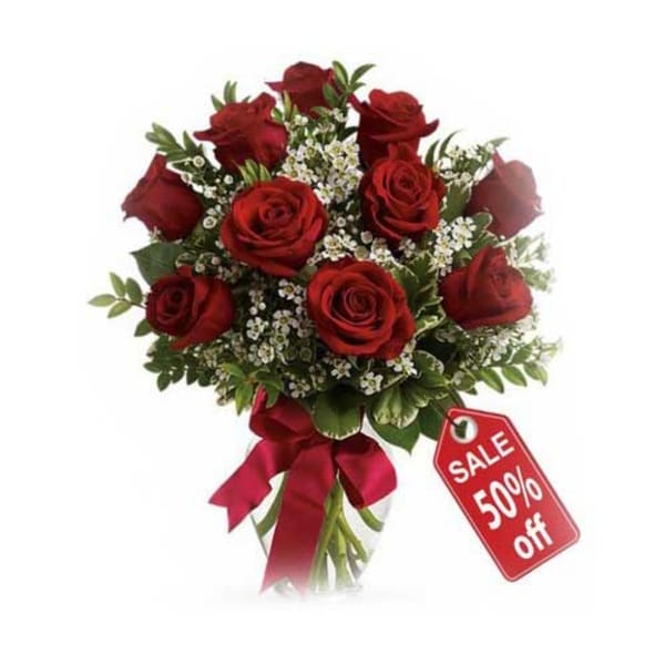 Lovely Bouquet Of Roses For Valentine's Day
